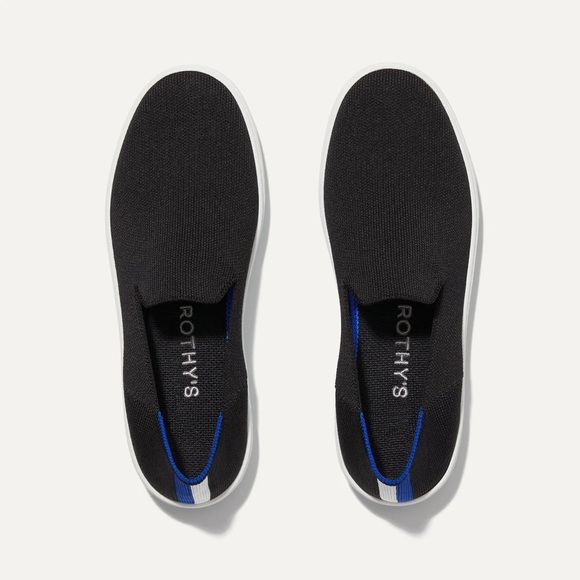 ROTHY’S The Original Slip On Sneaker In Color Solid Black Size 10.5 - Picture 1 of 13